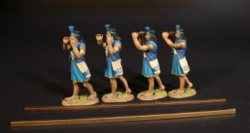 Image of Inca Litter Expansion Set, The Inca Empire, The Conquest of America--four figures and accessories