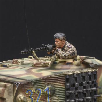 Waffen SS Camouflage Tank Officer, Battle of Normandy--single figure #0