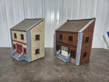Government Building, Painted Red Brick (12.5 in. L x 7 in. D x 15 in. H)--ONE IN STOCK. #22484