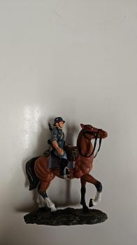 German Mounted Rifleman with Helmet Looking Ahead--single mounted figure--RETIRED--LAST ONE!! #41151