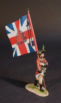 Standard Bearer, 84th (Coote's) Regiment of Foot, The British Army, The Battle of Wandewash, The Third Carnatic War, 22nd January 1760, The Seven Years War, 1756-1763--single figure with Union Jack flag Standard Bearer, 84th (Coote's) Regiment of Foot, The British Army, The Battle of Wandewash, The Third Carnatic War, 22nd January 1760, The Seven Years War, 1756-1763--single figure with Union Jack flag #49994