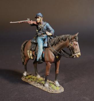 Trooper Firing Carbine One-Handed from Standing Horse (brown), Union Cavalry,  2nd U.S. Cavalry Regiment, The Army of the Potomac, The Battle of Brandy  Station,... - USBS2-41 - Metal Toy Soldiers - Products