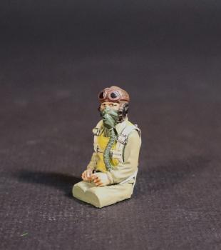 Seated Pilot, USAAF Groundcrew and Pilots, WWII--single figure #50002