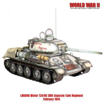 Russian T34/85 Winter 38th Separate Tank Regiment, February 1944--tank and stowage accessories Russian T34/85 Winter 38th Separate Tank Regiment, February 1944--tank and stowage accessories #50035