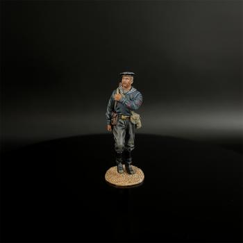 Soviet Naval Infantry with a PPSH41--single figure with left hand on weapon strap #50047