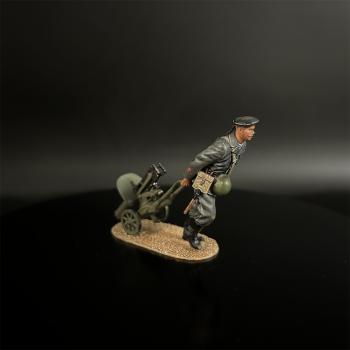 Soviet Naval Infantry Dragging a Maxim--single walking figure dragging a Maxim MG #50051