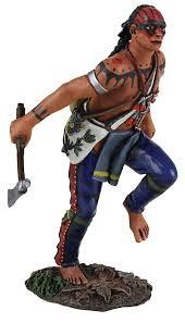 Image of Eastern Woodland Indian Running with Tomahawk No. 1, 2015 Matte Club Figure--single figure--RETIRED--LAST ONE!!