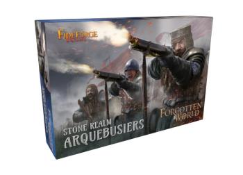 FireForge Stone Realm Arquebusiers -- 18 multi-part hard plastic 28mm figures FireForge Stone Realm Arquebusiers -- 18 multi-part hard plastic 28mm figures #50059