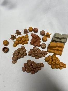 Harvest and Farm Field Accessories (Brown) 20 pieces--RETIRED--LAST NINE!! #46272