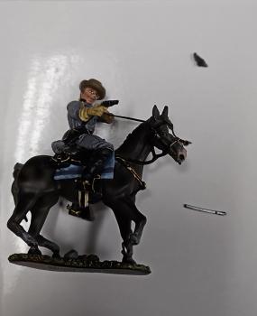 Mosby's Mounted Captain--single mounted figure with broken gun and sword--RETIRED--LAST ONE!! Mosby's Mounted Captain--single mounted figure with broken gun and sword--RETIRED--LAST ONE!! #50075