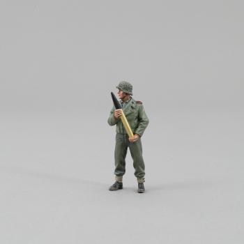 Image of Crewman Standing with 75mm shell--single German WWII figure -- FOUR IN STOCK.