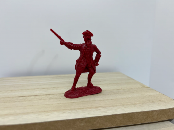 Image of Colonel Henry Bouquet Character Figure--single resin figure (RED)--FIVE IN STOCK.