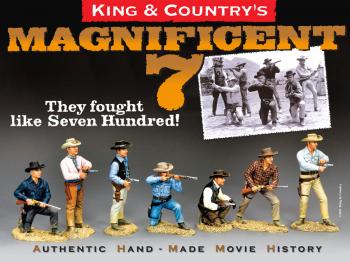 The Magnificent Seven--seven famous Western movie gunfighter figures #50112