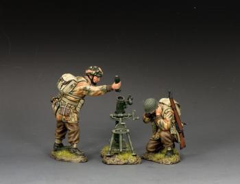 Image of Bombs Away--two WWII British Paratrooper figures and mortar