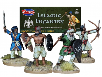 Image of 28mm Islamic Infantry & Archers--48 unassembled figures