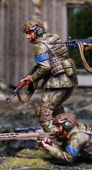 Ukrainian Warrior Spec Ops--single figure with assault rifle pointed downward #50185