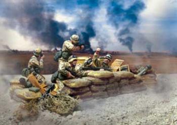 Marine Division, Kuwait, 1991 - 5 Figures & Accessories (Greenish box) - ONE AVAILABLE!  #10269