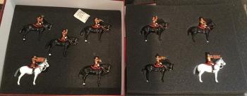 Image of Mounted Band of the Lifeguards, Set 2--nine mounted figures--RETIRED--LAST ONE!! Image of Mounted Band of the Lifeguards, Set 2--nine mounted figures--RETIRED--LAST ONE!!