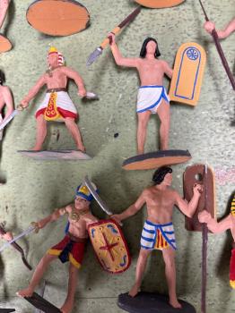 PAINTED EGYPTIAN LOT - 37 Figures - ORIGINAL ATLANTIC/JECSAN/CHERILEA #50232