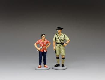 The Protestor & The Inspector, Hong Kong, All Our Yesterdays--two figures (one civilian, one police inspector #50233