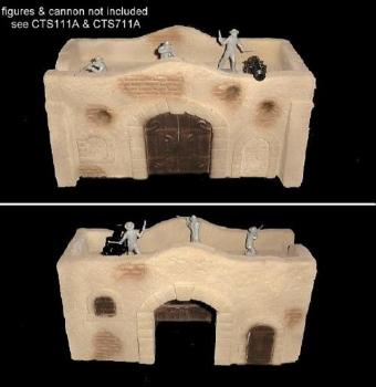 Image of Adobe Gatehouse (12''L x 5.5''W x 6.5''H) (54mm)--ONE IN STOCK.