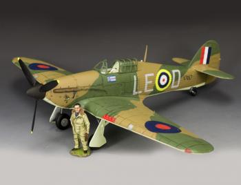 Sqdn. Ldr. Douglas Bader's Hawker Hurricane--single figure and plane #50351