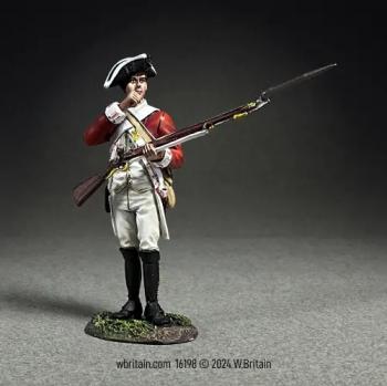 Image of British 43rd Regiment of Foot, Tear Cartridge, 1780--single figure