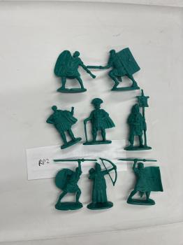 Russian-Made Roman Figures (Green)--eight figures in eight poses--RETIRED--LAST TWO!! #50404