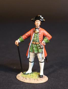 Image of Officer, Lally's (Irish) Regiment, The French Army, The Battle of Wandewash, The Third Carnatic War, 22nd January 1760, The Seven Years War, 1756-1763--single figure