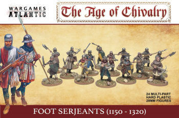 Image of 28mm Foot Serjeants (1100-1350)-- 24 multi-part figures