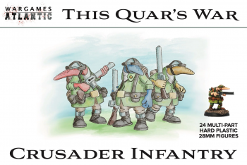 Image of 28mm Quar Crusader Infantry -- 24 plastic miniatures