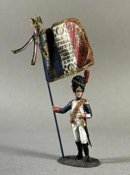French Imperial Guard Eagle, No.2--single figure with flag #50494