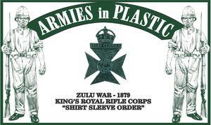 Image of British Infantry in Shirtsleeve Order--Late 19th Century--Dark Green--18 figs 6pos