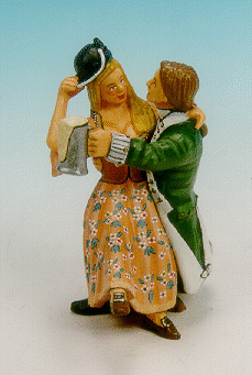 U.S. Marine Carousing with Wench on his Lap--two figures and seat--RETIRED--LAST ONE!! #50538
