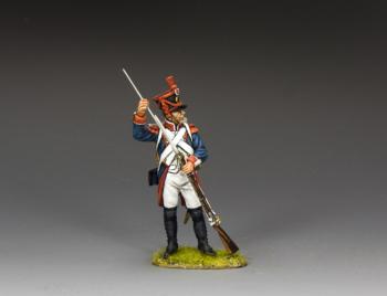 Image of French Line Infantry Infantryman Loading Musket--single figure