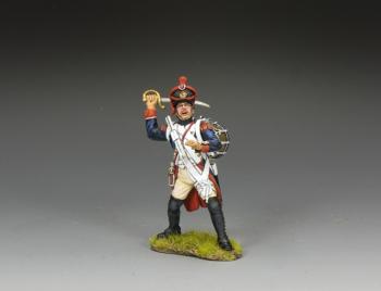 Image of French Line Infantry Drummer Fighting with Short Sword--single figure