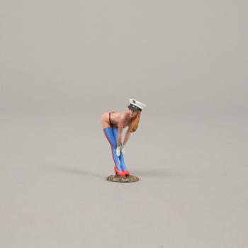 Taylor with Blonde Hair--single USMC pin-up figure bent at the waist--RETIRED--LAST ONE!! #50598