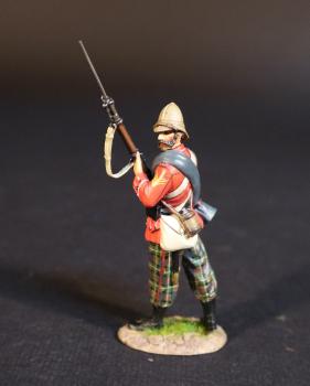 Image of Sergeant Ready to Fire Rifle, 91st Regiment (Princess Louise's Argyll Shire Highlanders), Eschowe Relief Column, Battle of Gingindhlovu--single figure