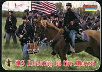 American Civil War U.S. Infantry on the March (re-issued)--48 figures in 20 poses (unpainted) American Civil War U.S. Infantry on the March (re-issued)--48 figures in 20 poses (unpainted) #50728