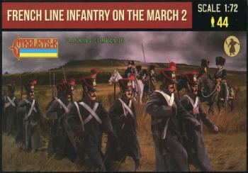 Napoleonic French Line Infantry on the March 2--44 figures in 14 poses (unpainted) Napoleonic French Line Infantry on the March 2--44 figures in 14 poses (unpainted) #50736