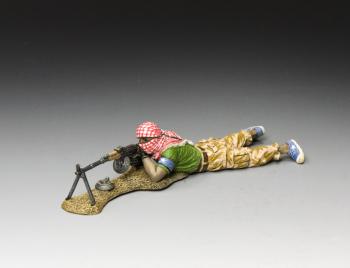 Mog. Militiaman Lying Firing his RPK Light Machine Gun--single prone Aideed’s Armed Militia figure Mog. Militiaman Lying Firing his RPK Light Machine Gun--single prone Aideed’s Armed Militia figure #50748
