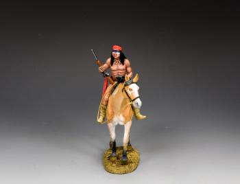 The Apache Scout--single mounted figure holding rifle #50752