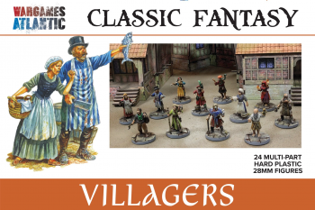 28mm Classic Fantasy: Villagers24 multi-part hard plastic figures 28mm Classic Fantasy: Villagers24 multi-part hard plastic figures #50783