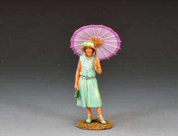 Lady Edith Crowley--single figure with parasol #50898