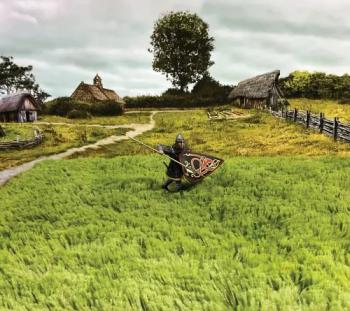 Spring Meadow Flexible and Cuttable Grass Mat--32 in. x 24 in. #50921