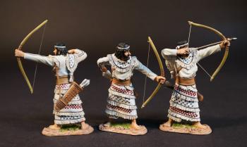 Syrian Mercenary Archers, The Battle of Kadesh, 1274 BCE, New Kingdom Egyptians, The Ancients--three figures Syrian Mercenary Archers, The Battle of Kadesh, 1274 BCE, New Kingdom Egyptians, The Ancients--three figures #50944