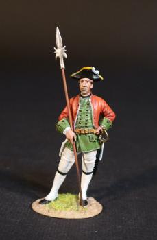Sergeant, Lally's (Irish) Regiment, The French Army, The Battle of Wandewash, The Third Carnatic War, 22nd January 1760, The Seven Years War, 1756-1763--single figure with pike #50964