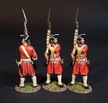 Three Line Infantrymen "At the Ready", Line Infantry, Dejean's Regiment of Foot, The Jacobite Rebellion, 1745--three figures Three Line Infantrymen "At the Ready", Line Infantry, Dejean's Regiment of Foot, The Jacobite Rebellion, 1745--three figures #50966