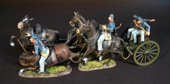 Image of Artillery Limber “Under Fire”, The Union Artillery, The Army of the Potomac, The Battle of Brandy Station, June 9th, 1863, ACW, 1861-1865--two mounted figures, two seated figures, limber, & four horses--ACCEPTING PRE-ORDERS ONLY. Image of Artillery Limber “Under Fire”, The Union Artillery, The Army of the Potomac, The Battle of Brandy Station, June 9th, 1863, ACW, 1861-1865--two mounted figures, two seated figures, limber, & four horses--ACCEPTING PRE-ORDERS ONLY.