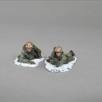 Korean War Prone Bazooka Team (camouflage helmets)---two figures #50981